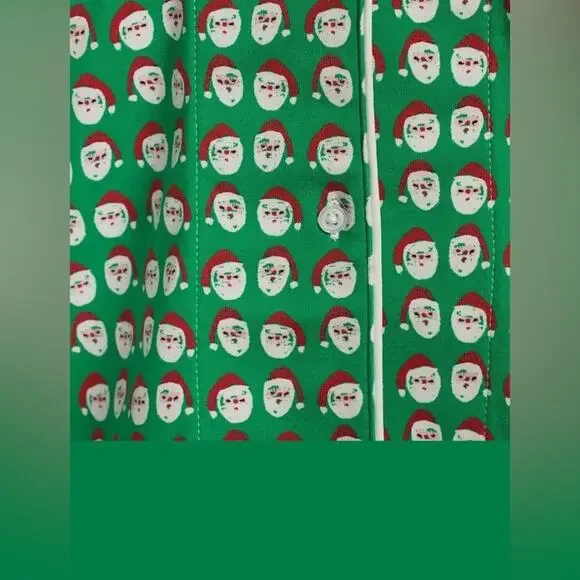 Anthropologie Ro's Garden Cora Short Slv Notch Collar Pima cotton Pajama Set XL - Picture 5 of 6